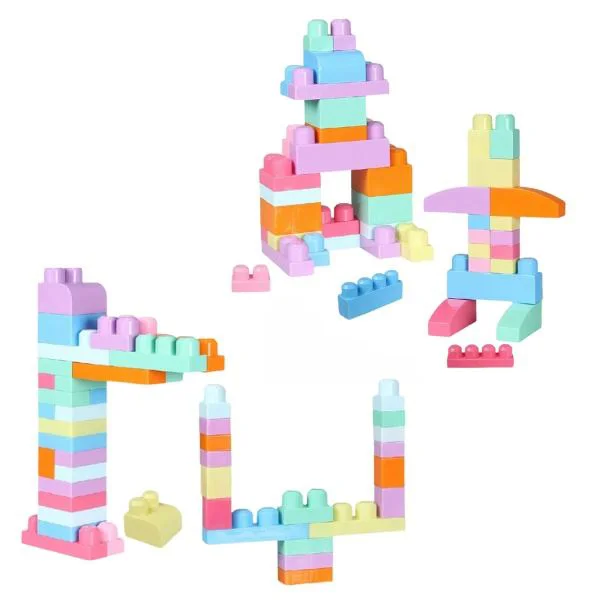 Конструктор с пастельными блоками Play Blox в коробке, 56 шт. foto
