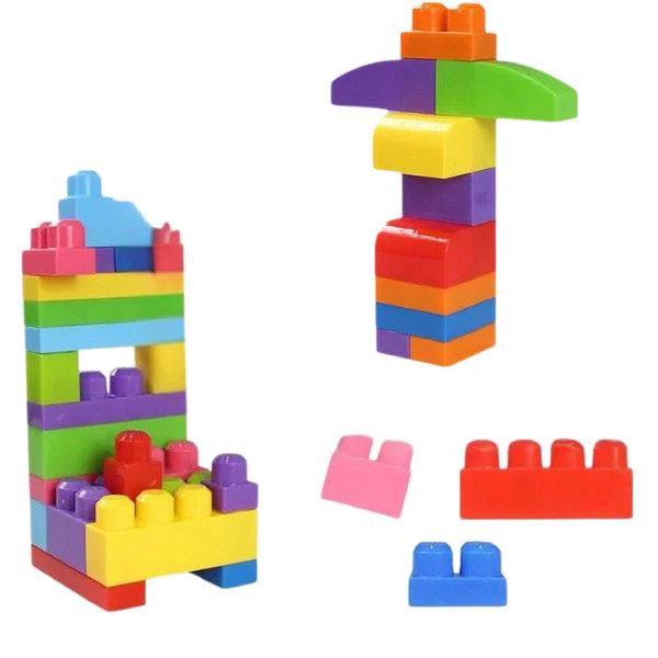 Конструктор с цветными блоками Play Blox в коробке, 83 шт. foto