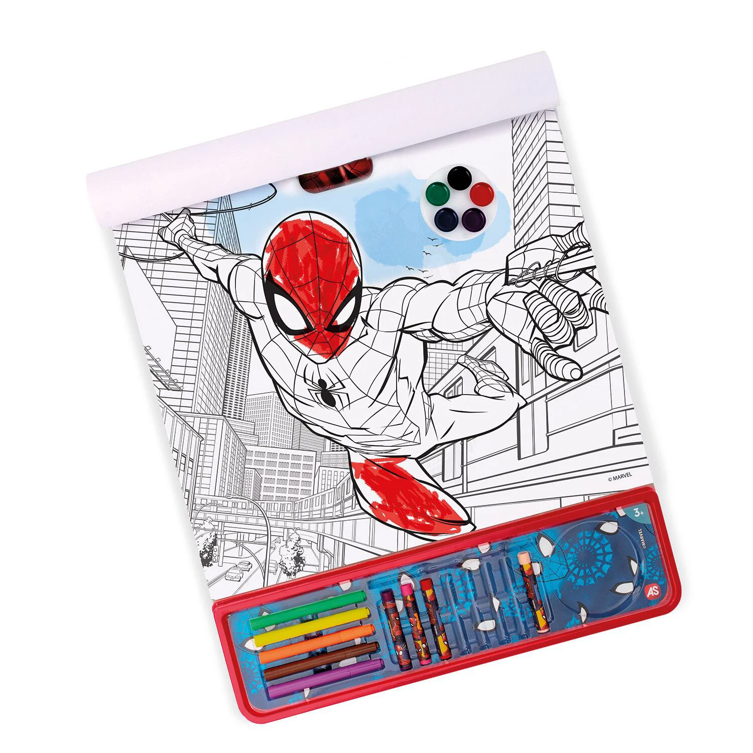 Набор для рисования 5 в 1 AS Kids Spider-Man Giga Block foto