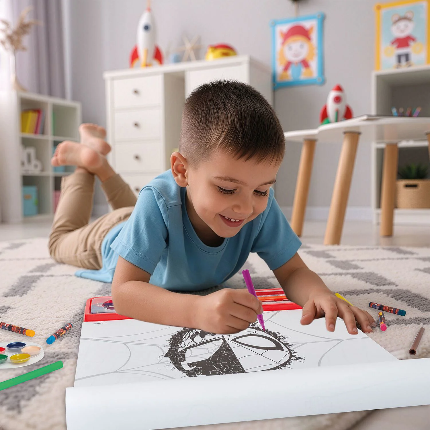 Набор для рисования 5 в 1 AS Kids Spider-Man Giga Block foto