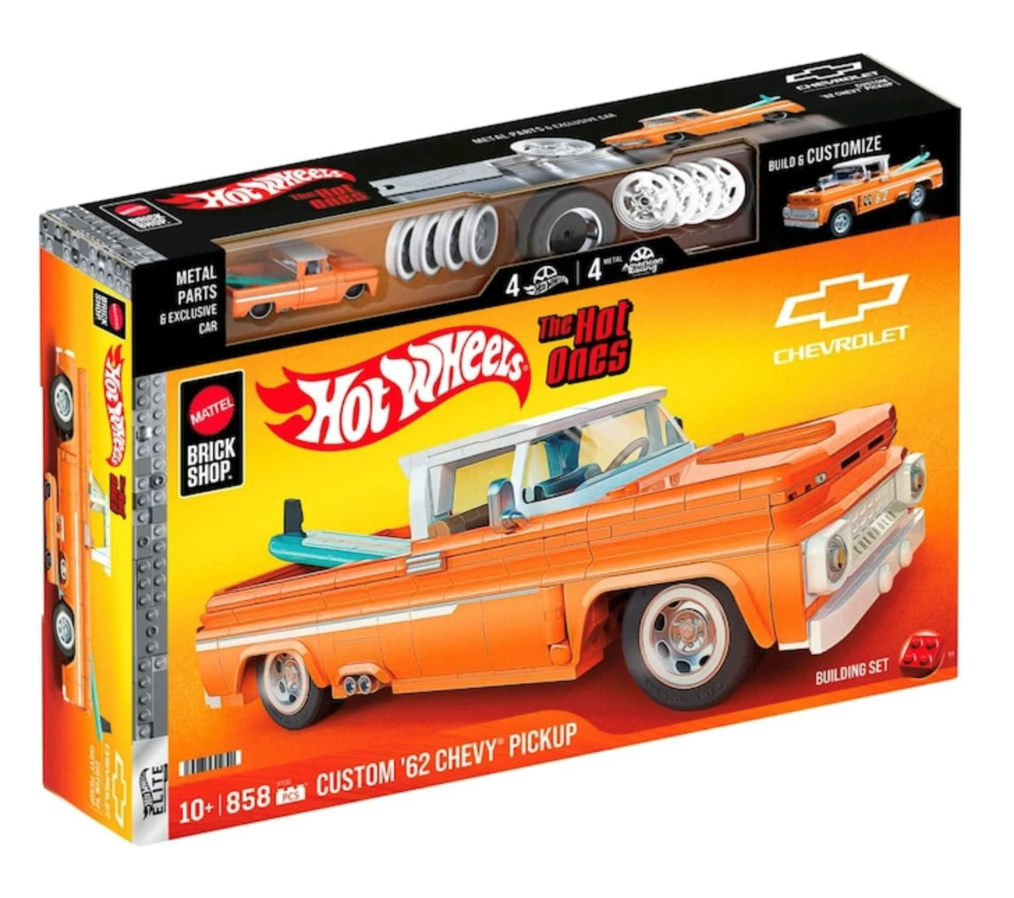 Set de constructie Hot Wheels Pickup Chevy, 1:16 foto