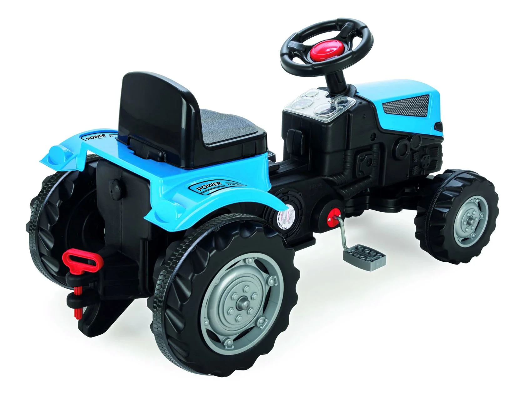 Masina cu pedale Pilsan Tractor Albastru, 51 cm foto
