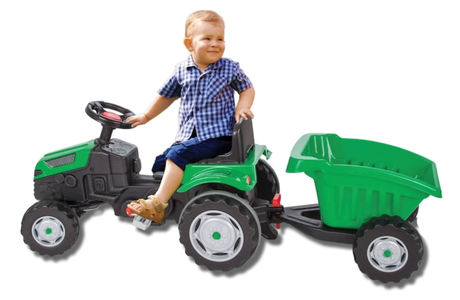 Masina Pilsan Tractor cu remorca Active Verde foto