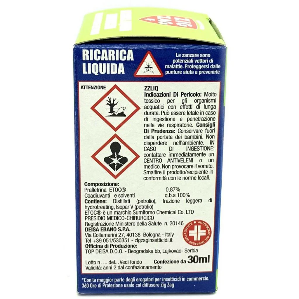 Rezerva-lichid contra tantari pentru aparat electric Zig Zag, 30 ml foto