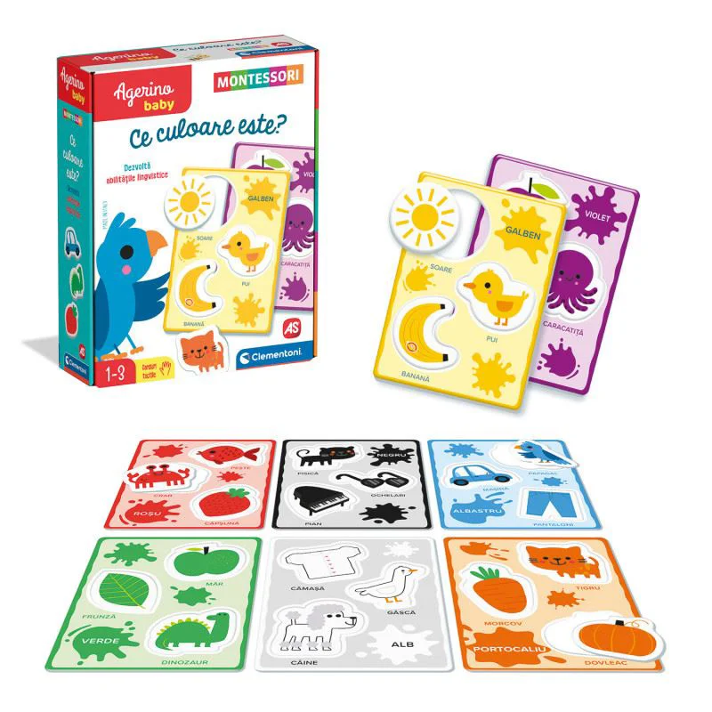 Joc Montessori Agerino Baby Cuvinte si culori foto
