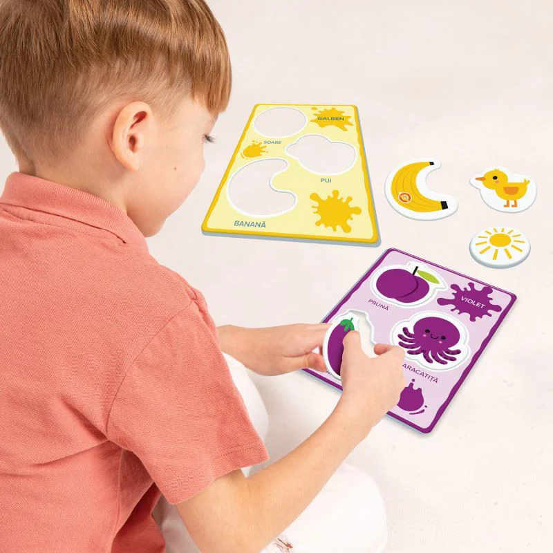Joc Montessori Agerino Baby Cuvinte si culori foto