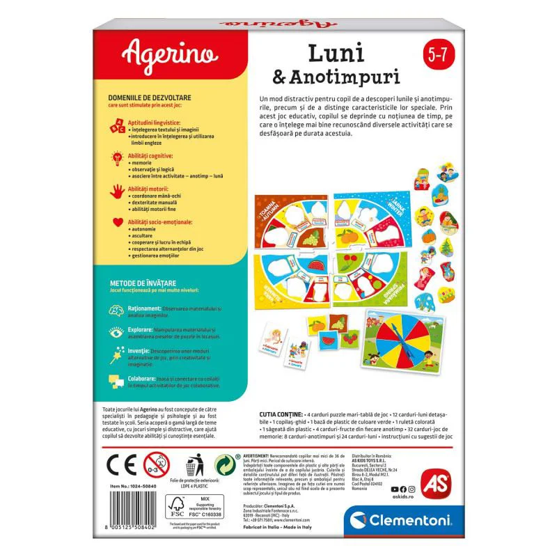 Joc Agerino Luni si Anotimpuri, RO foto
