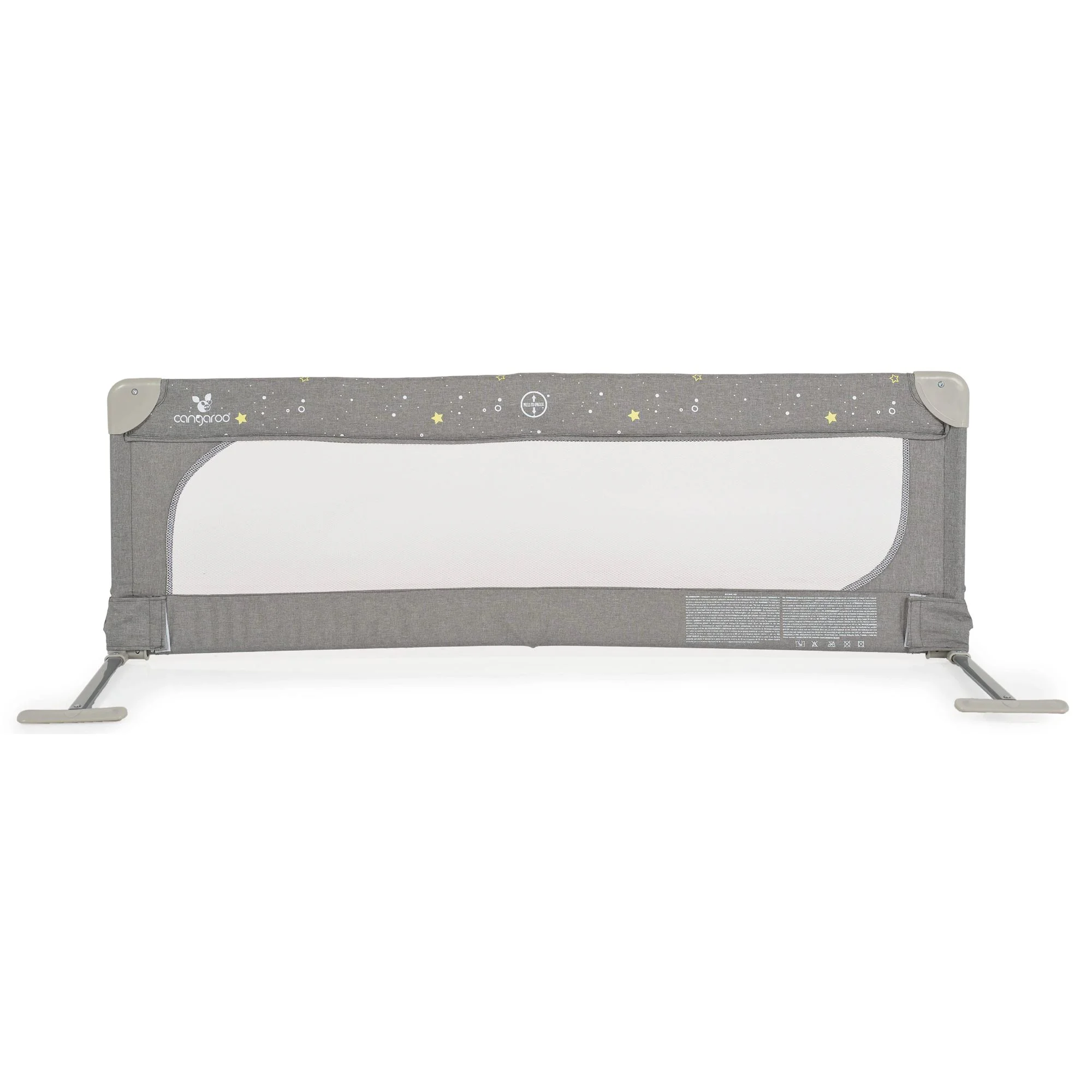 Защитный барьер на кровать Moni Linen Gray, 130 см foto