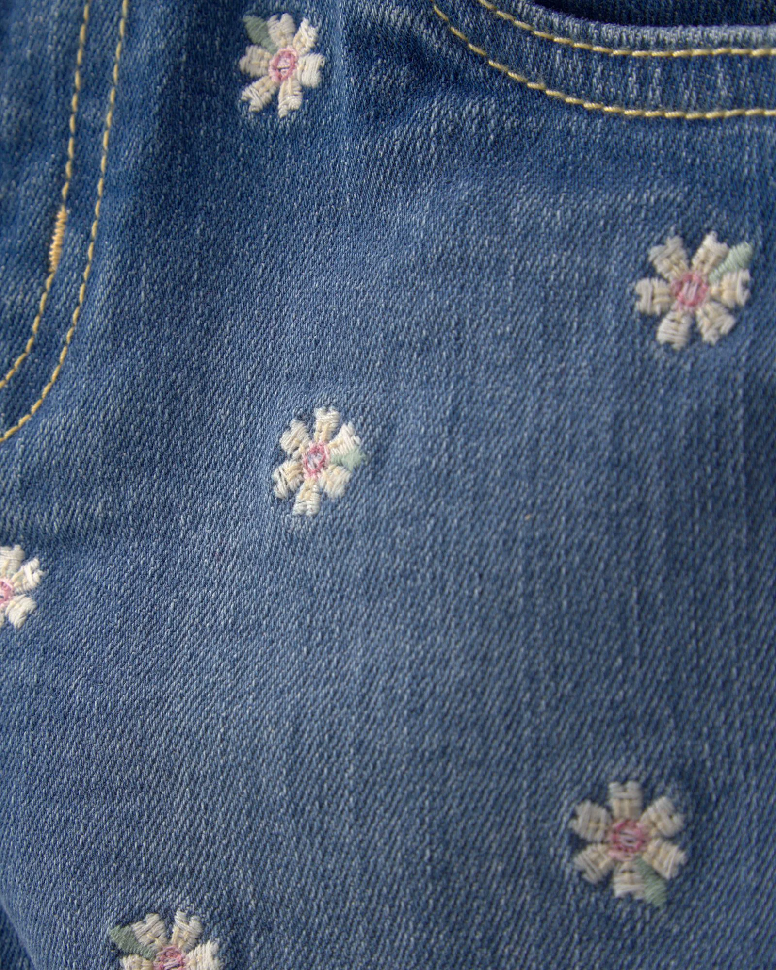 OshKosh Джинсовые шорты с вышивкой Daisy Dark Wash foto