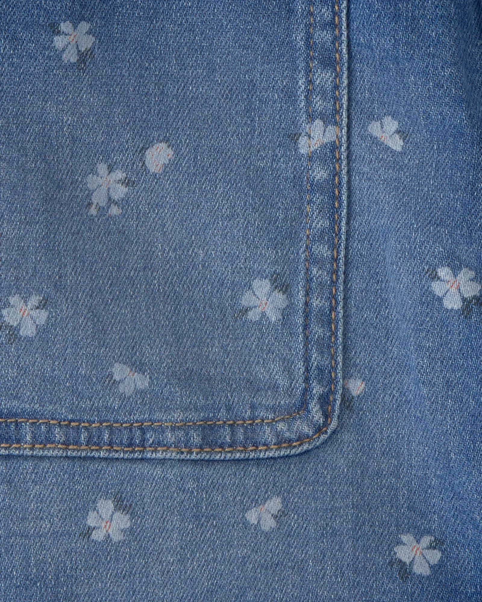 OshKosh Джинсовая юбка с цветочным принтом Dark Wash Floral foto