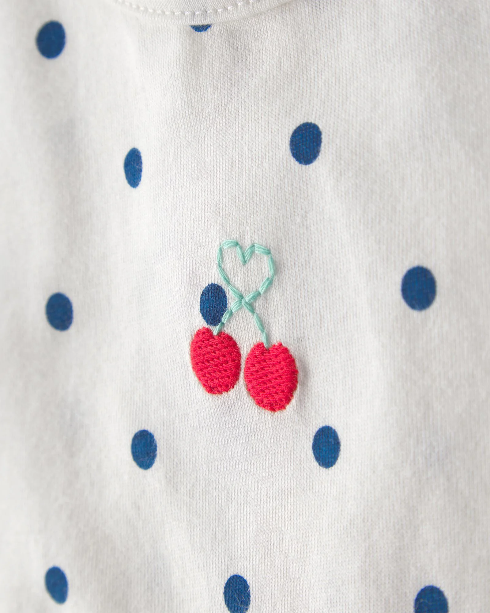 Carter's Set 2 piese Blue Cherry Art - body si pantaloni scurti foto