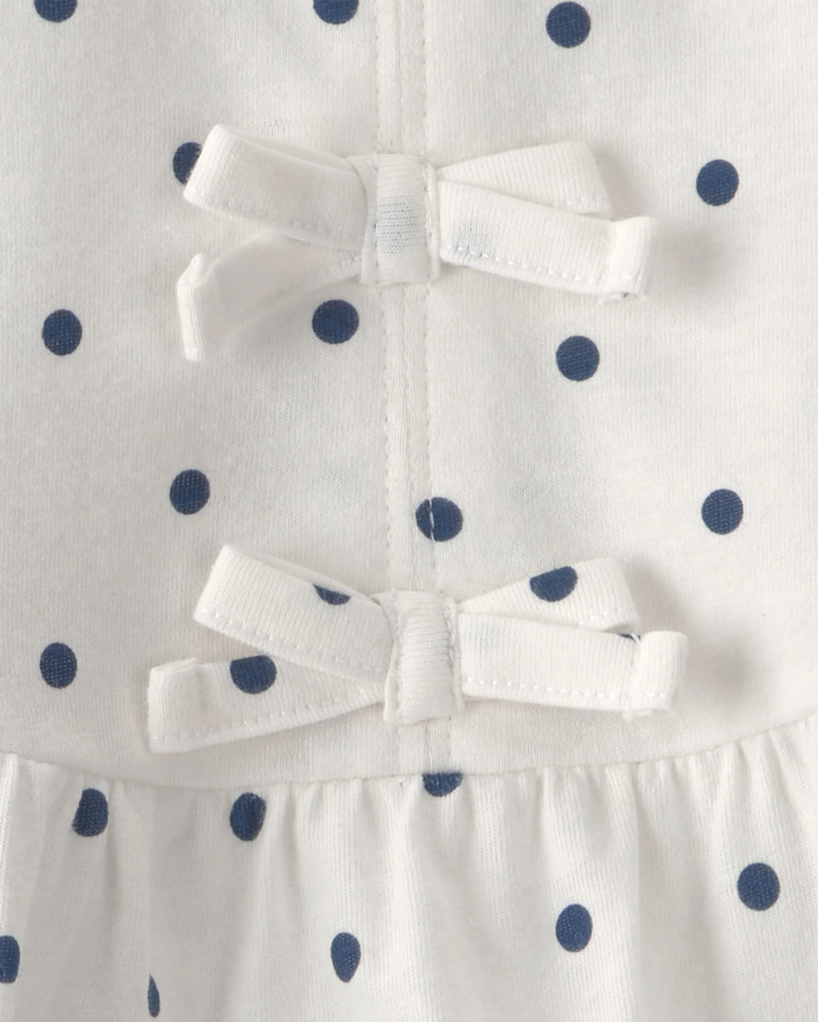 Carter's Set 2 piese White Dots - tricou si pantaloni scurti foto