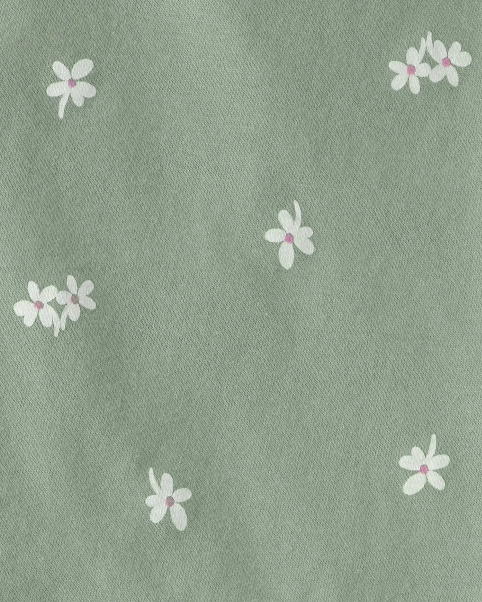 Carter's Set 2 piese Green Floral - tricou si pantaloni scurti foto