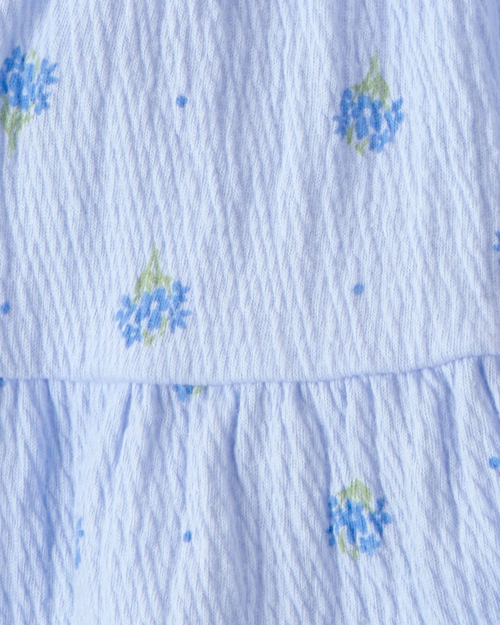 Carter's Set 2 piese Blue Flower - tricou si skort foto