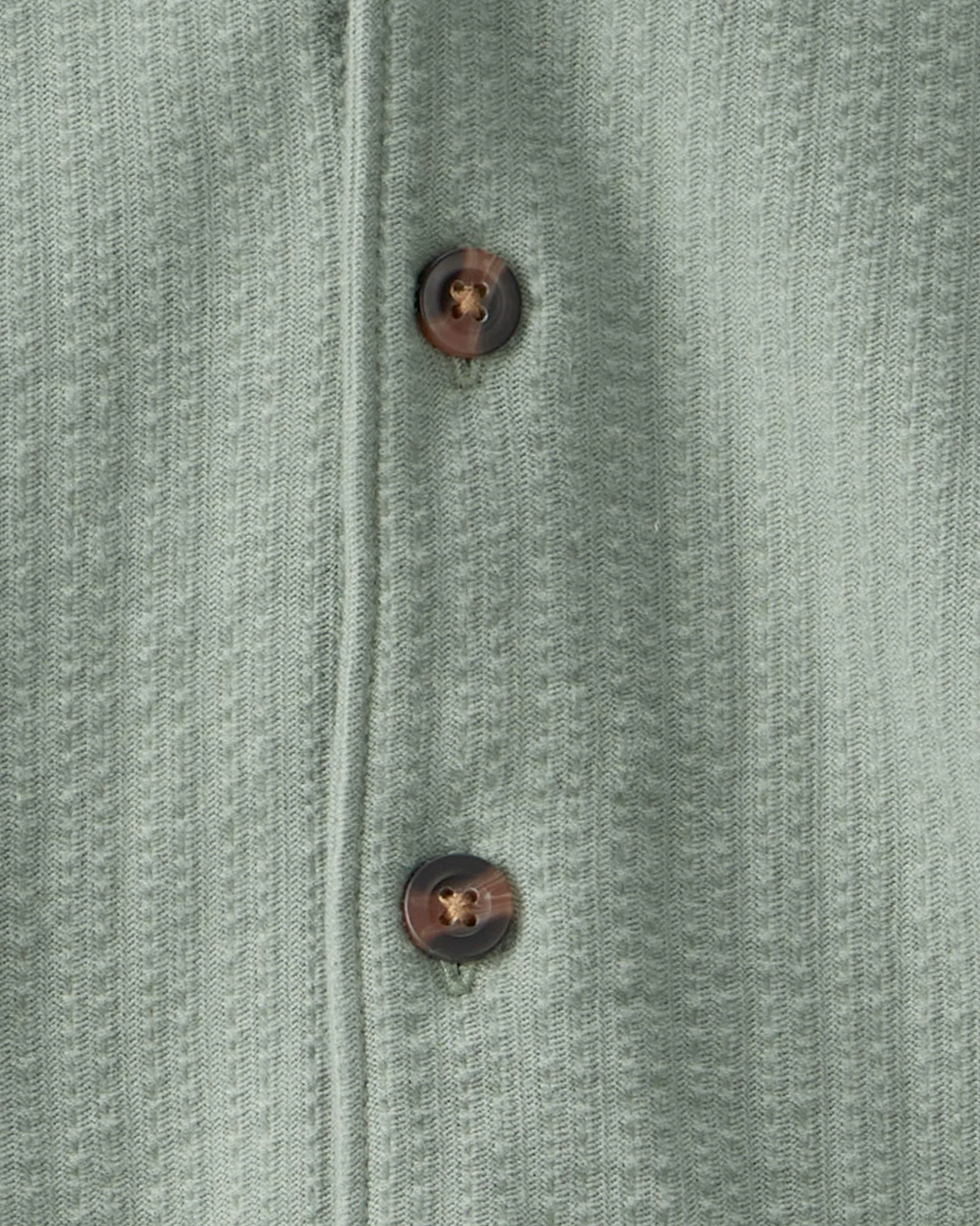 Carter's Set 3 piese Green Seersucker - camasa, pantaloni scurti si palarie foto