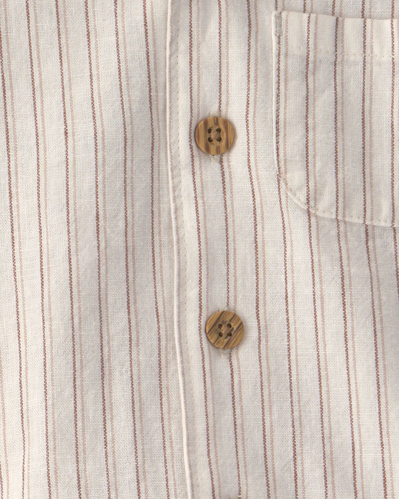 Carter's Set 3 piese Tan Stripe Linen - camasa si pantaloni scurti foto