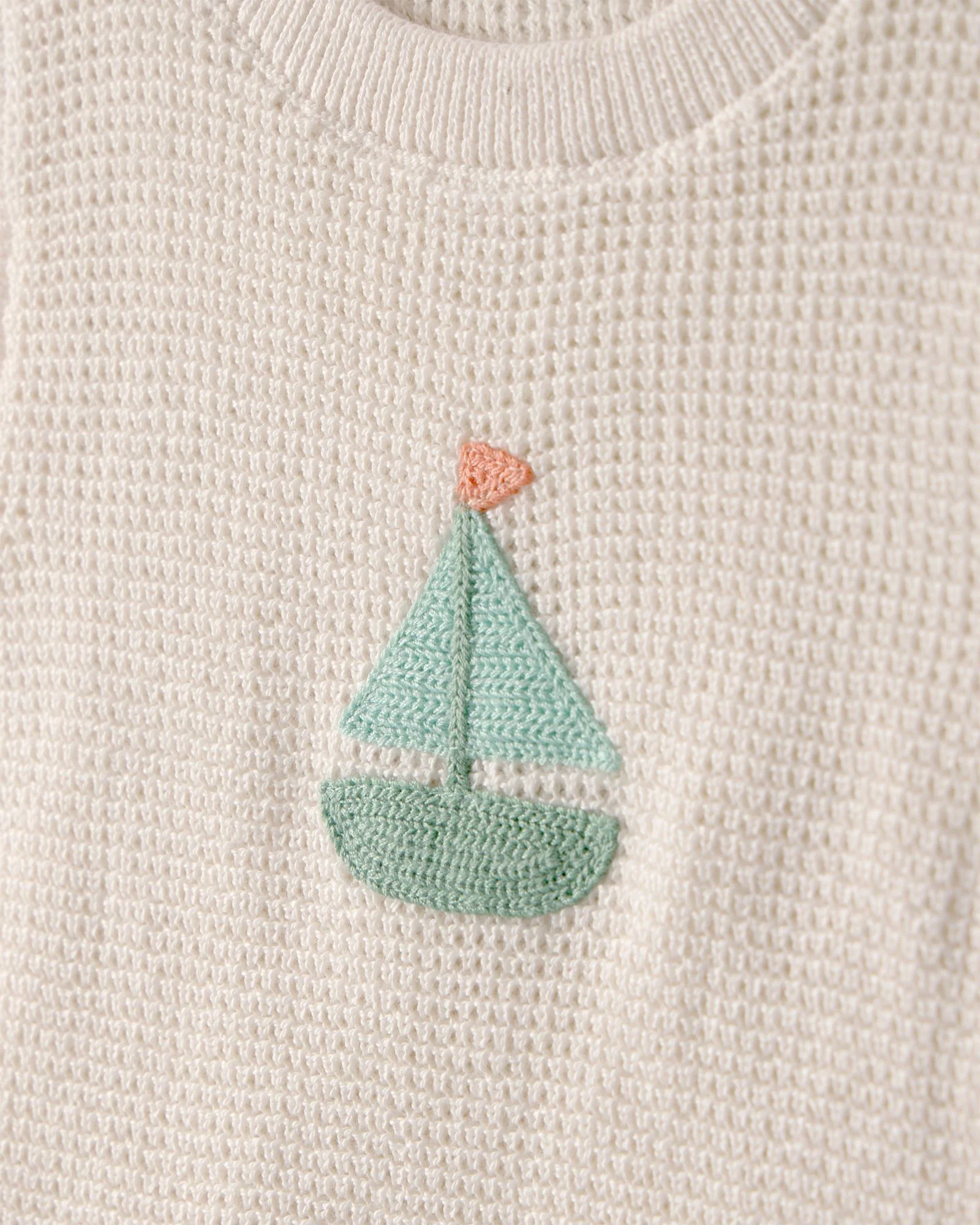 Carter's Комплект 2 в 1 Crochet Sail - вязаный топ и шорты foto