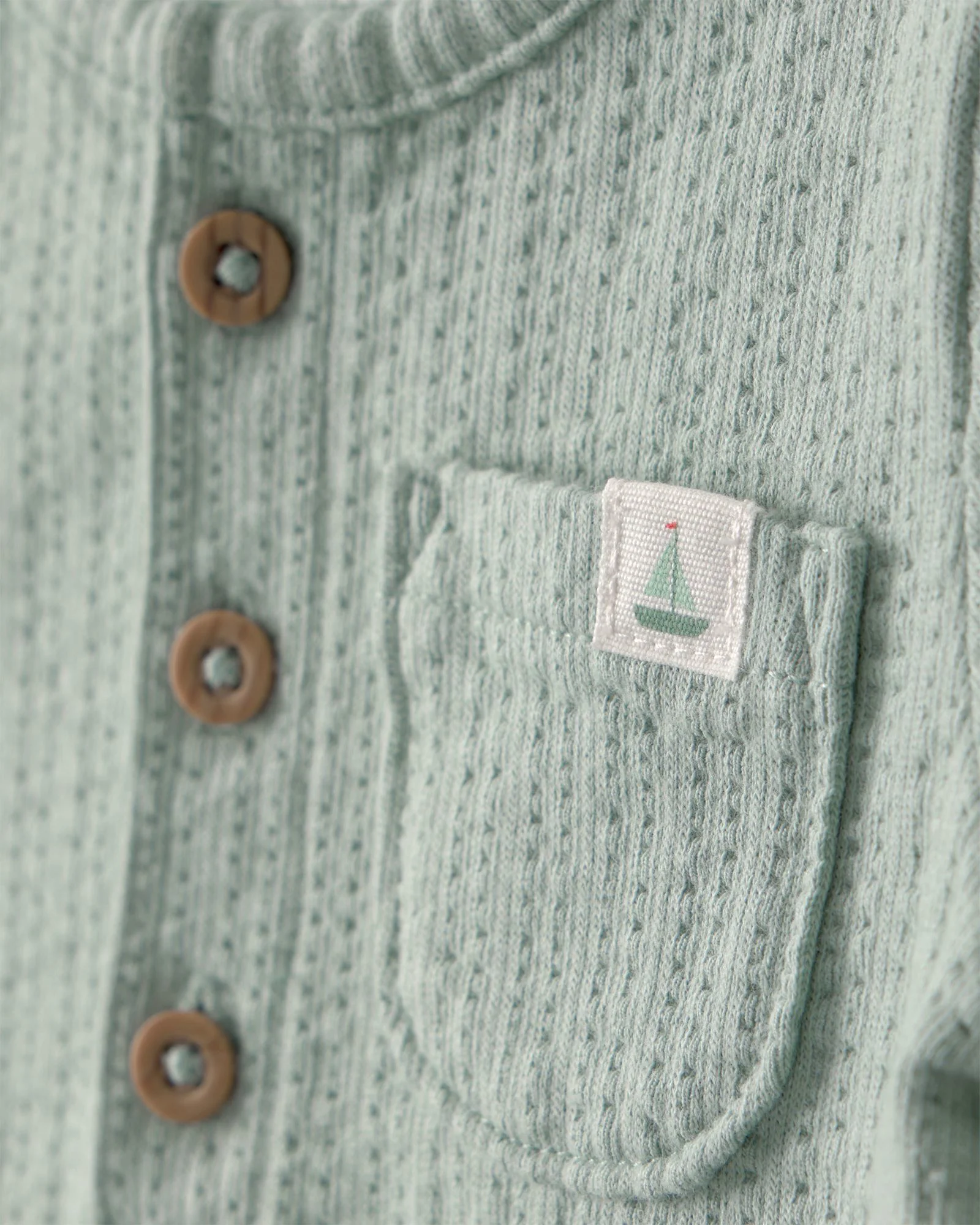 Carter's Set 2 piese Green Gingham - tricou si pantaloni scurti foto