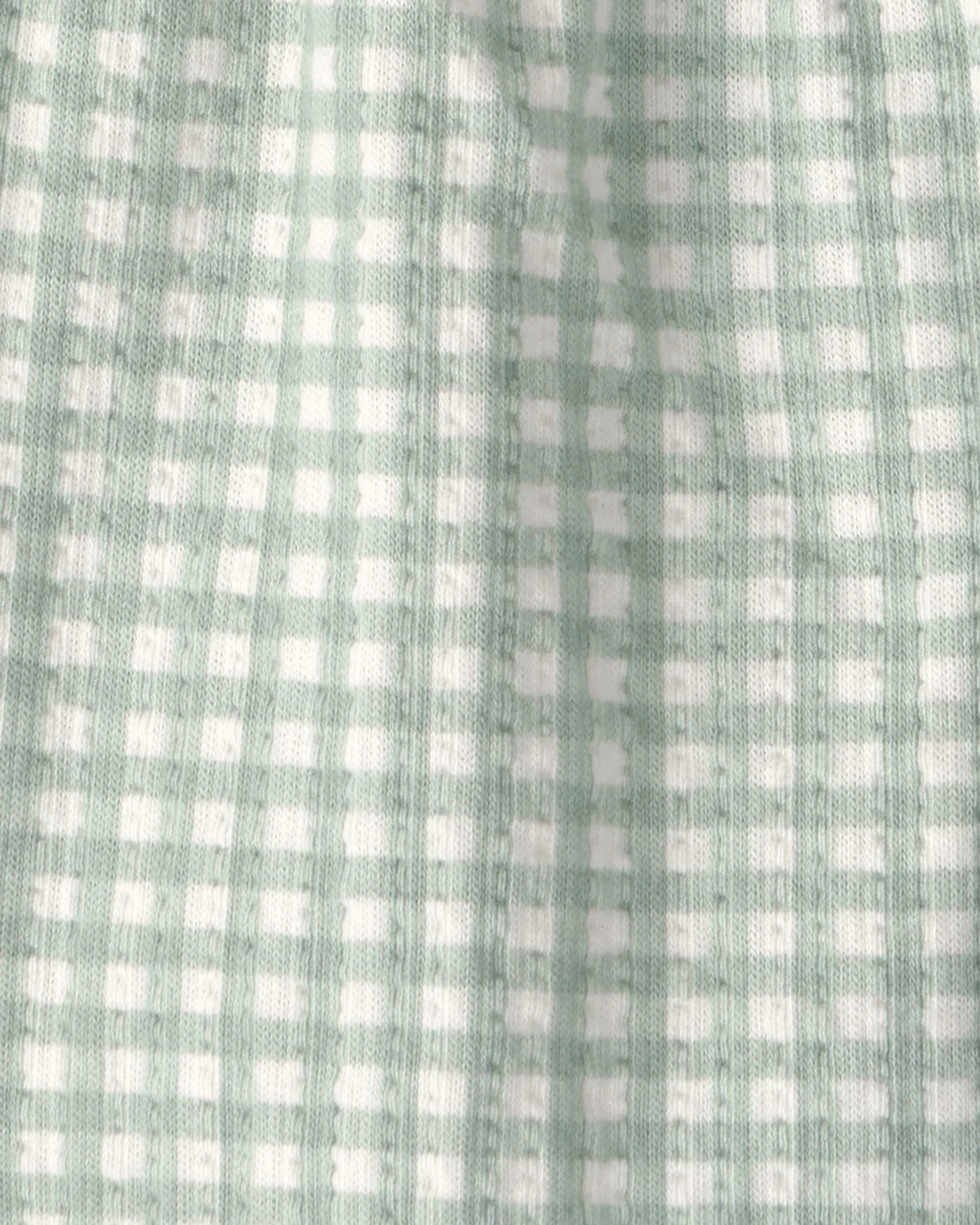 Carter's Set 2 piese Green Gingham - tricou si pantaloni scurti foto