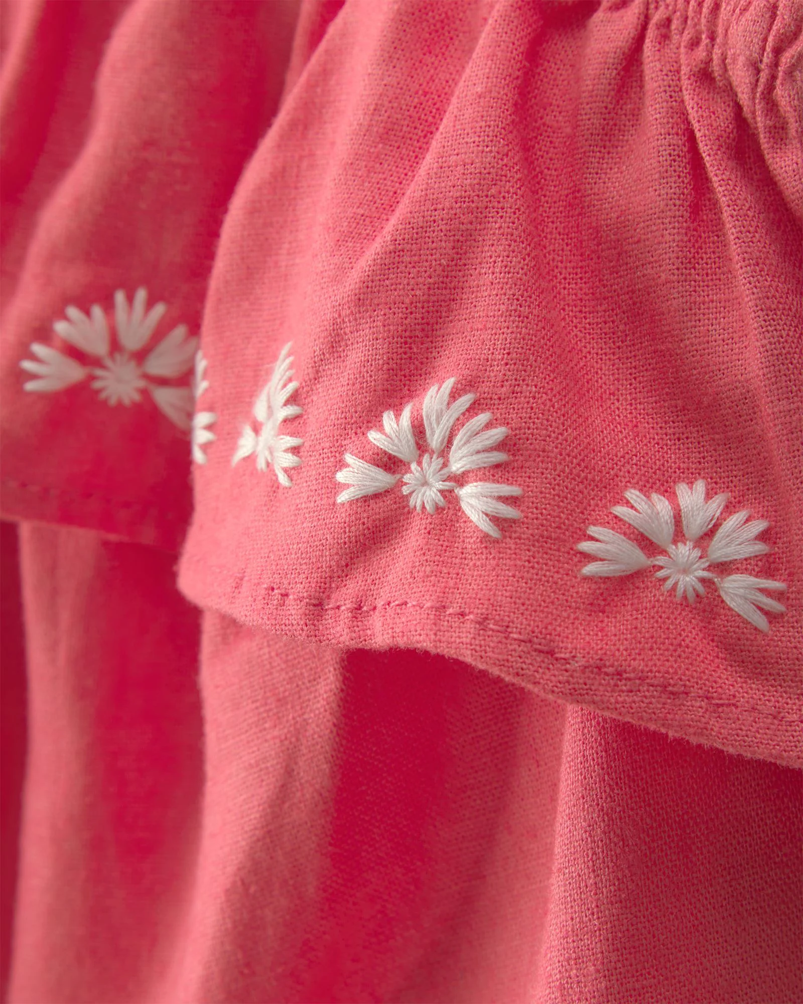 Carter's Set 2 piese Linen Coral Ivory - top si pantaloni scurti foto