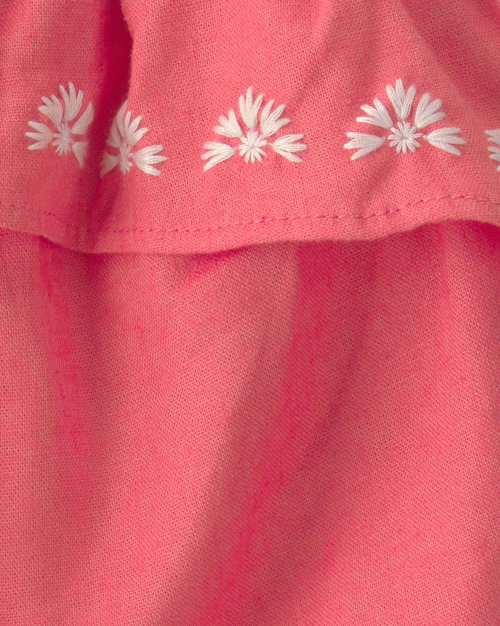 Carter's Set 2 piese Linen Coral Ivory - top si pantaloni scurti foto