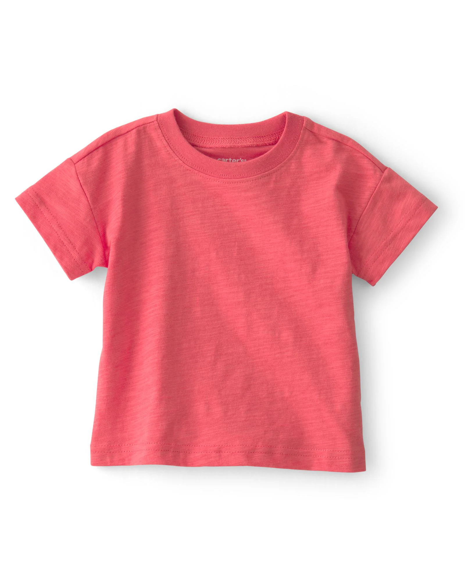 Carter's Set 2 piese Coral/Khaki - tricou si salopeta foto