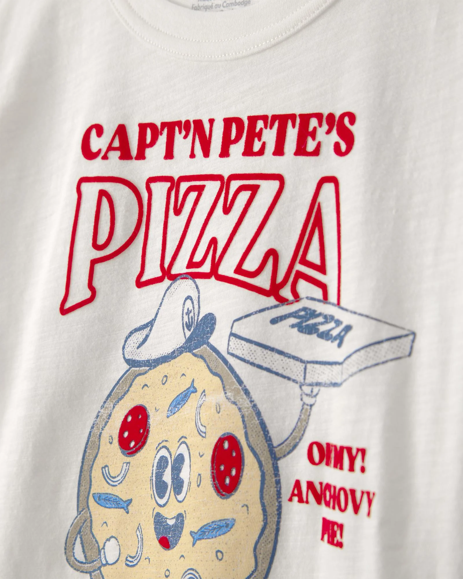 Carter's Tricou Ivory Pizza foto