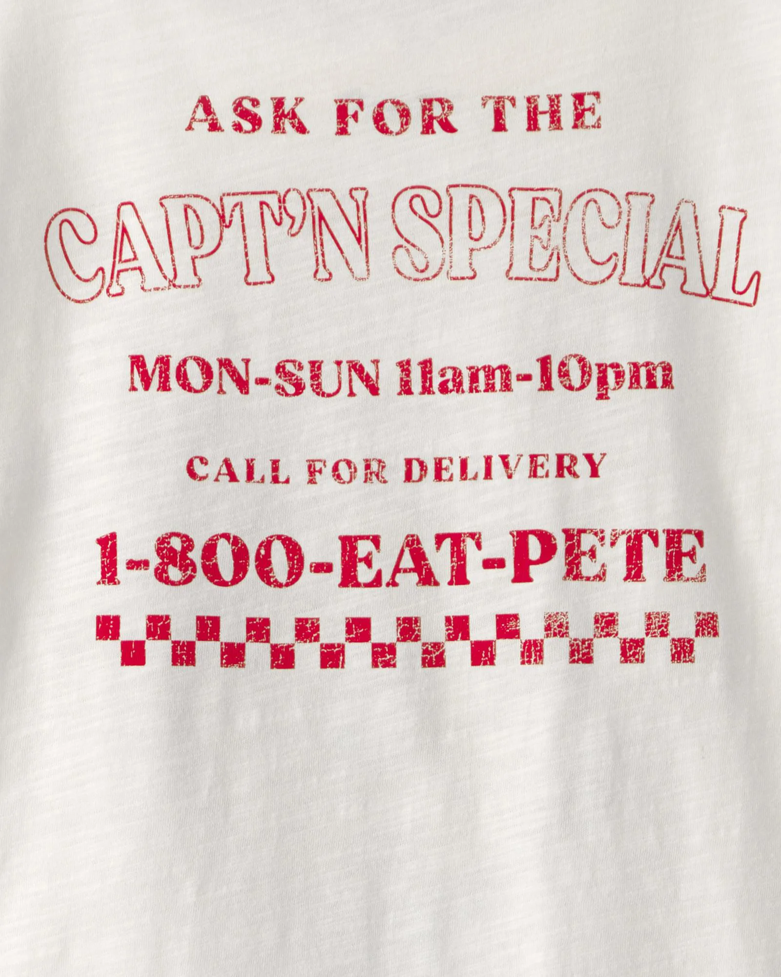 Carter's Tricou Ivory Pizza foto