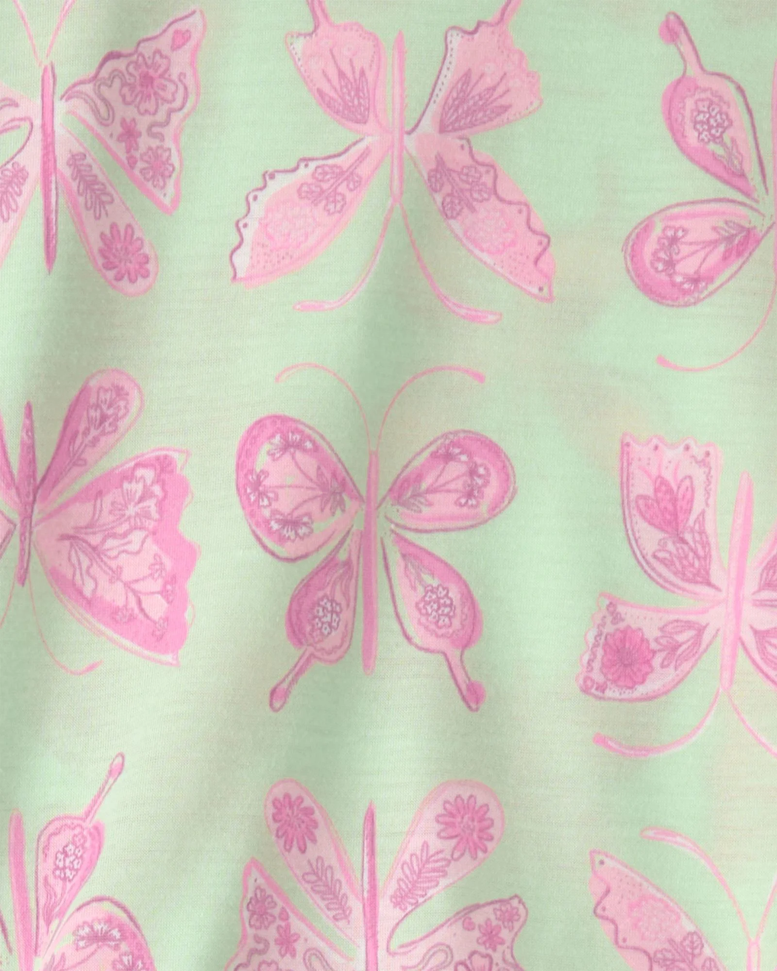 Carter's Пижама Green-Pink Butterfly foto