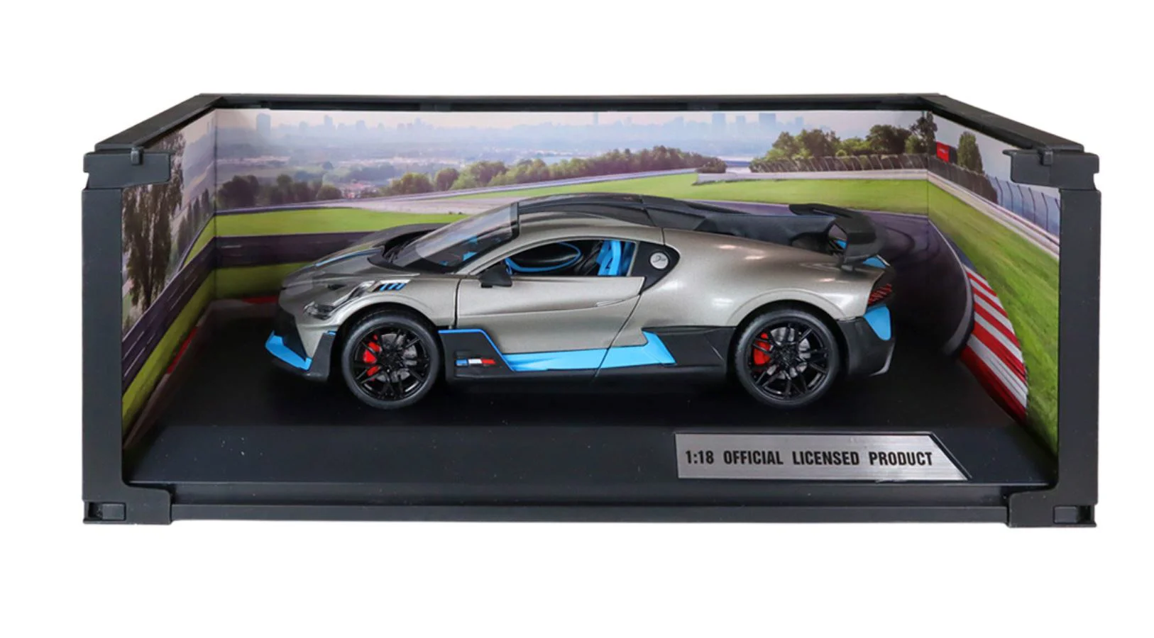 Macheta auto Techno Drive Bugatti Divo Gri, 1:18 foto