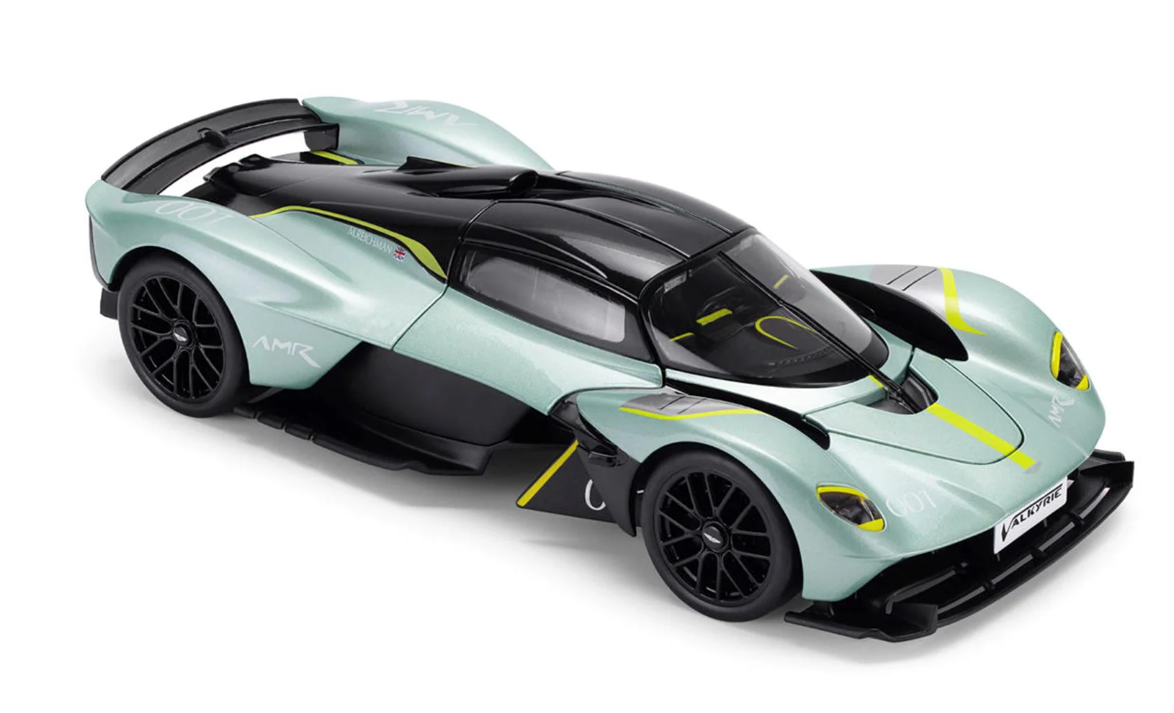 Macheta auto Techno Drive Aston Martin Valkyrie Verde, 1:18 foto