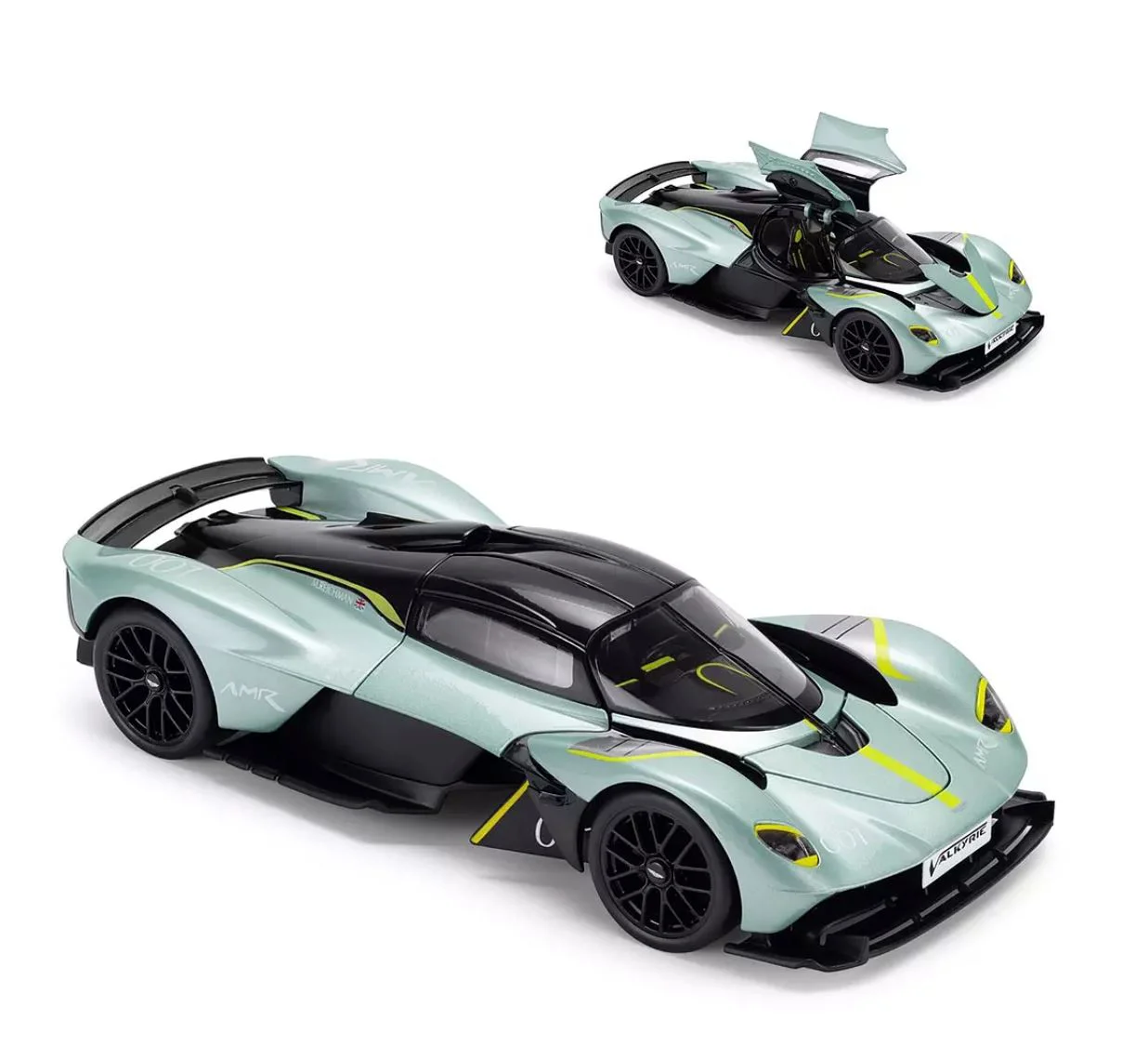 Macheta auto Techno Drive Aston Martin Valkyrie Verde, 1:18 foto