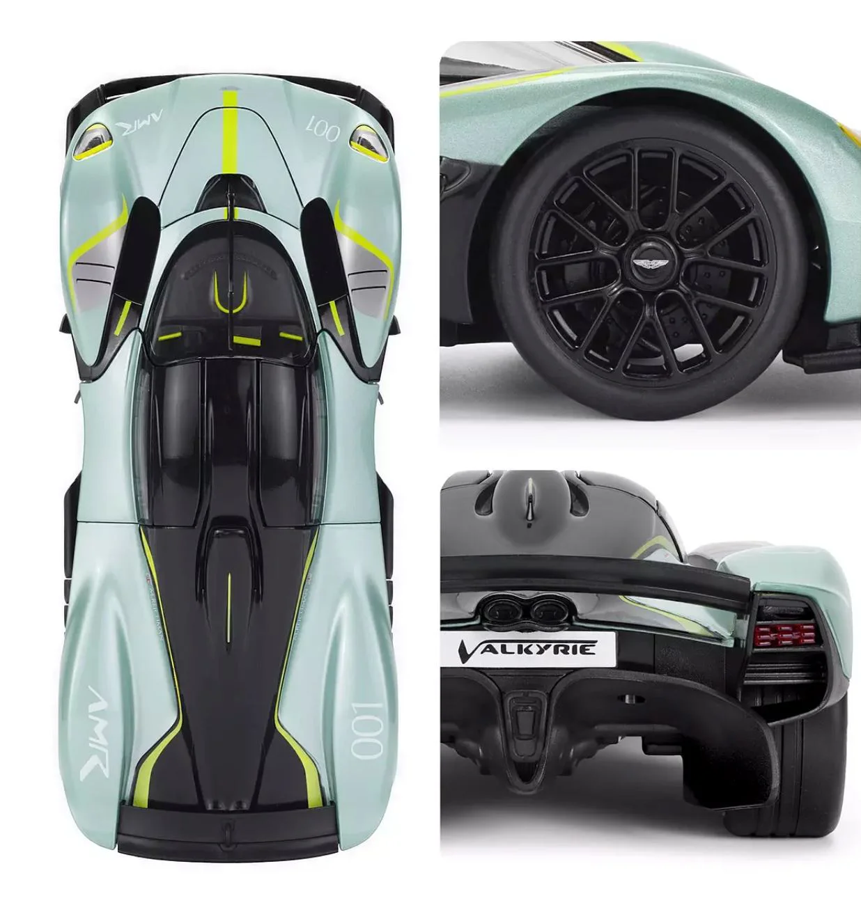 Macheta auto Techno Drive Aston Martin Valkyrie Verde, 1:18 foto