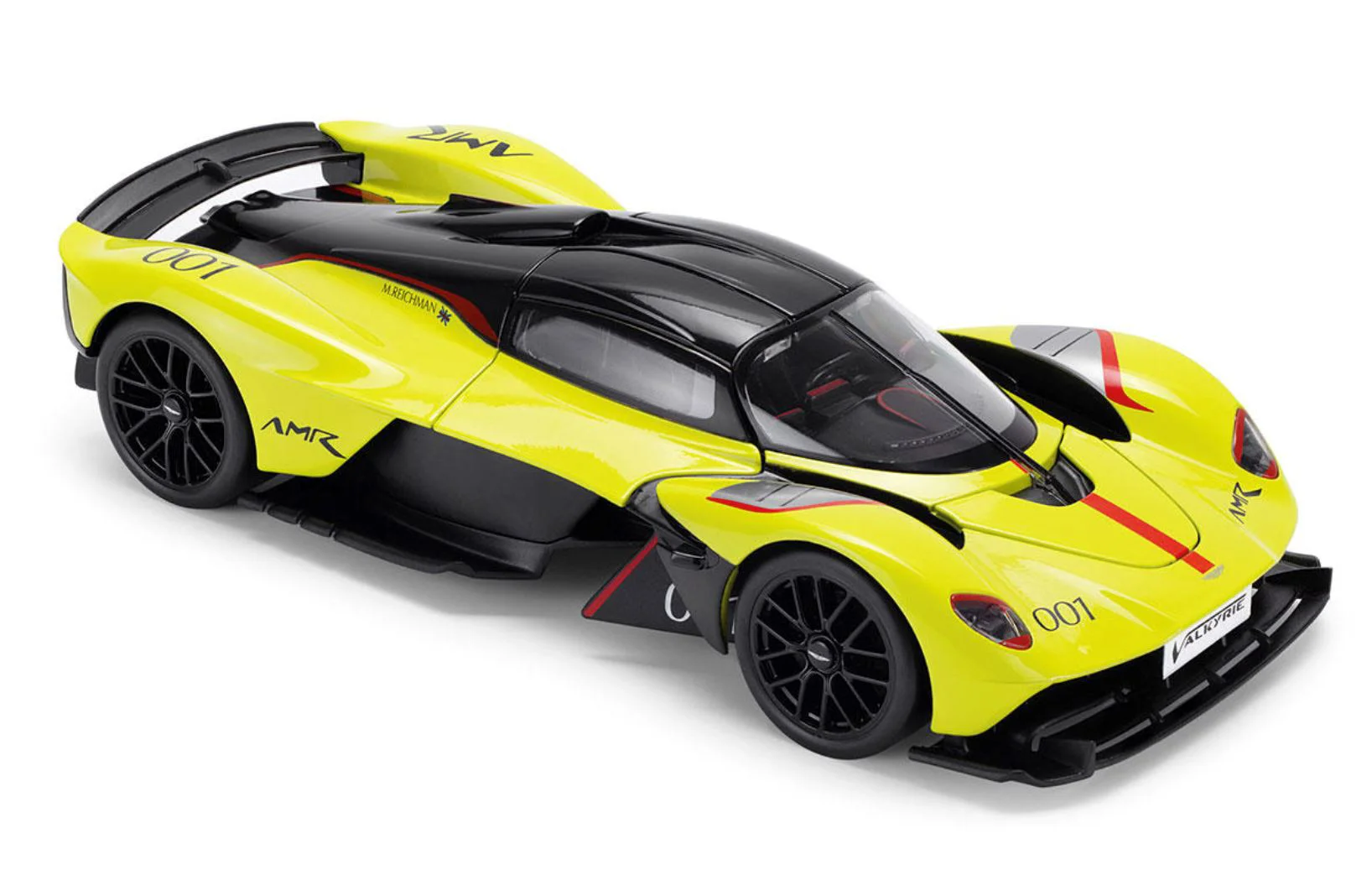 Macheta auto Techno Drive Aston Martin Valkyrie Galben, 1:18 foto