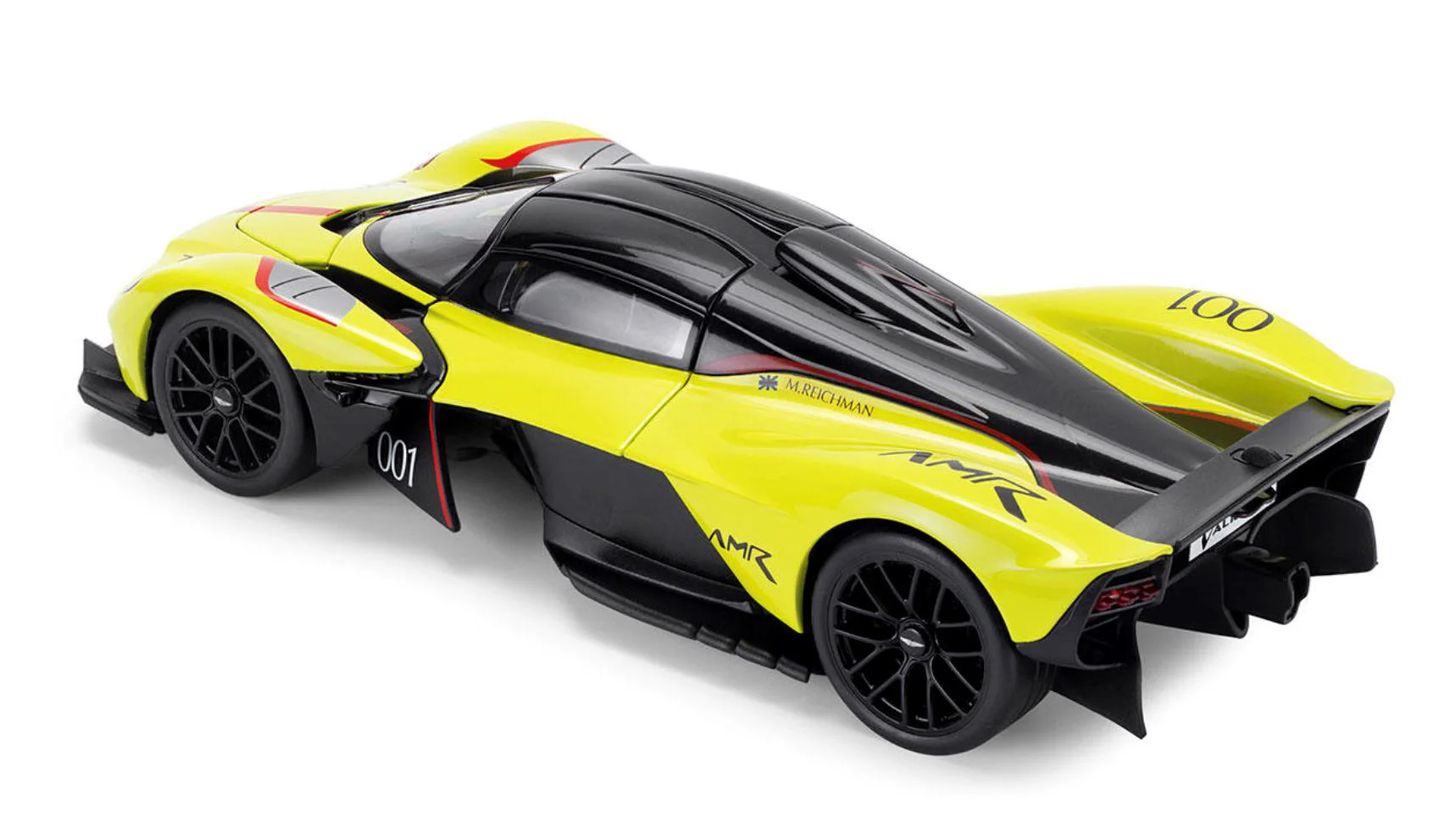 Macheta auto Techno Drive Aston Martin Valkyrie Galben, 1:18 foto