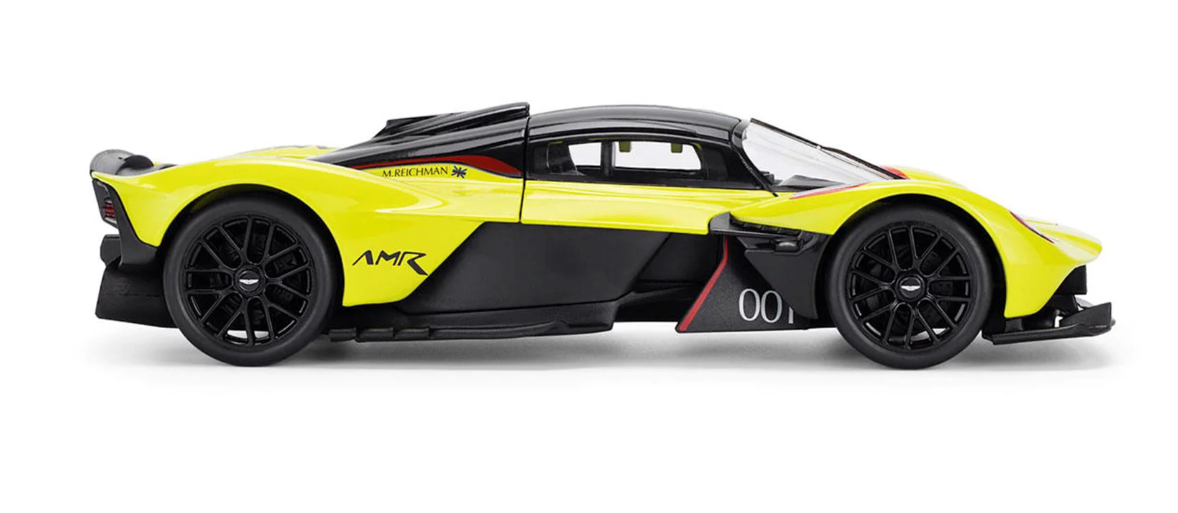 Macheta auto Techno Drive Aston Martin Valkyrie Galben, 1:18 foto