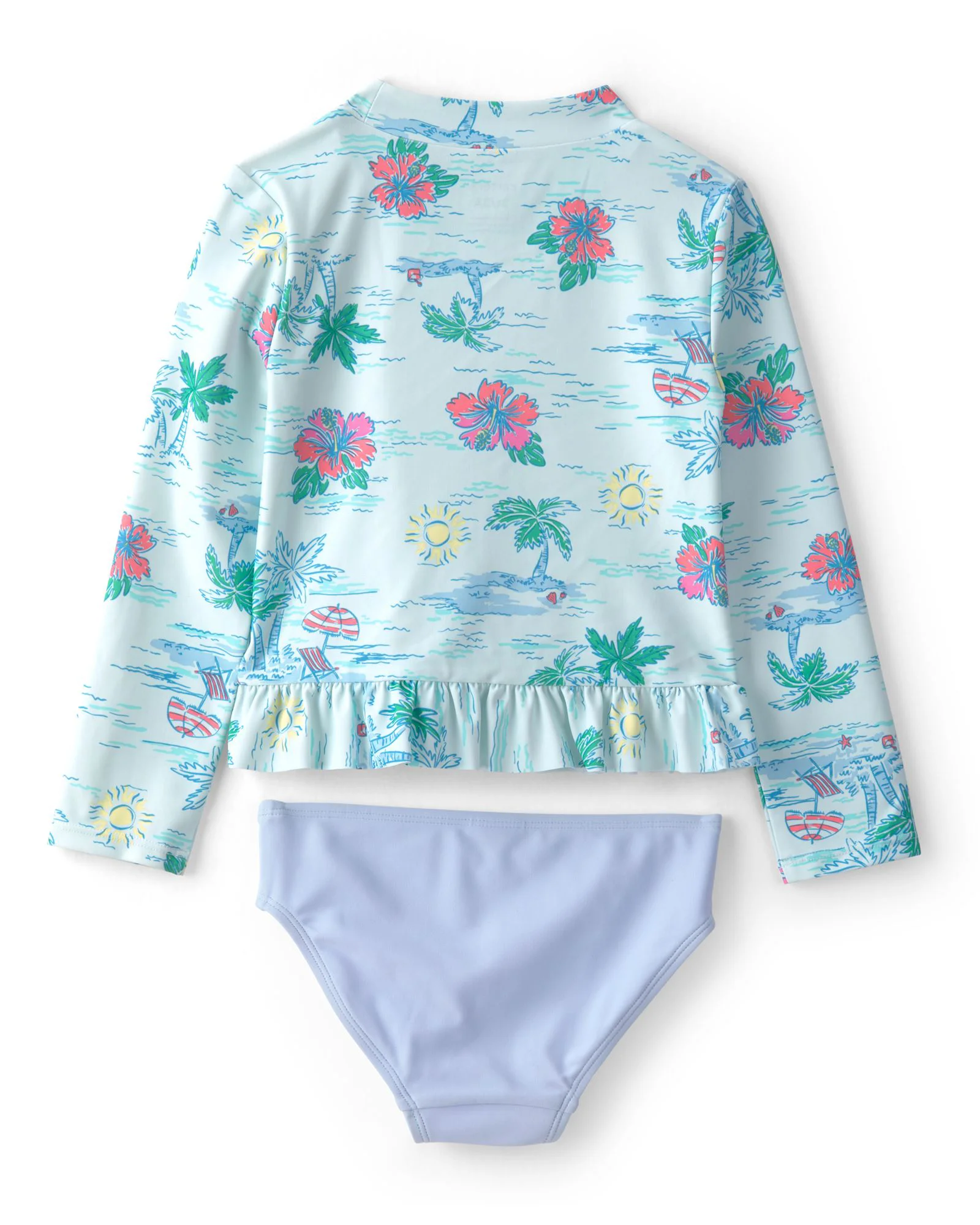 Carter's Costum de baie din 2 piese Rashguard Blue/Purple foto