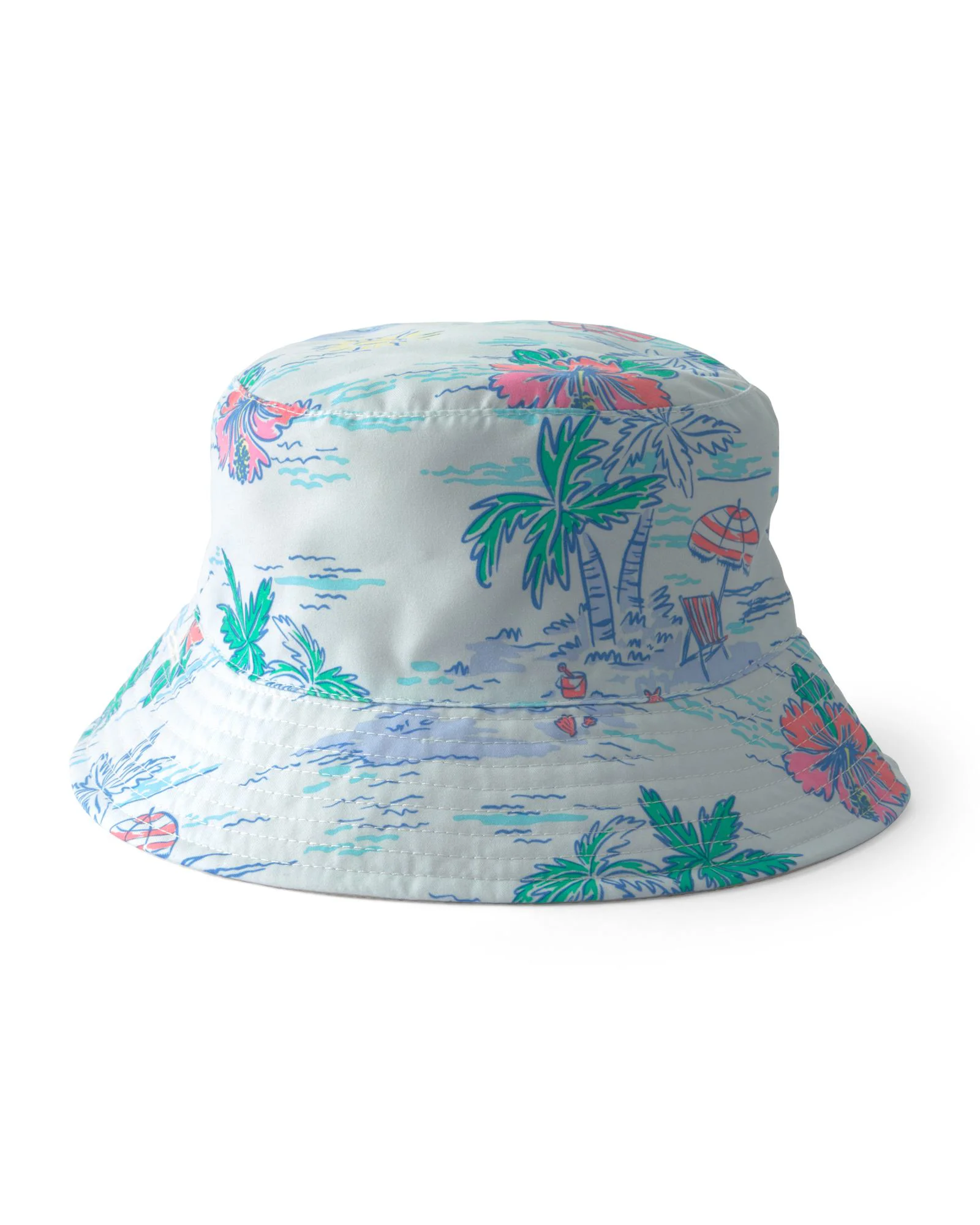 Carter's Двусторонняя панама Tropical Print-Green foto