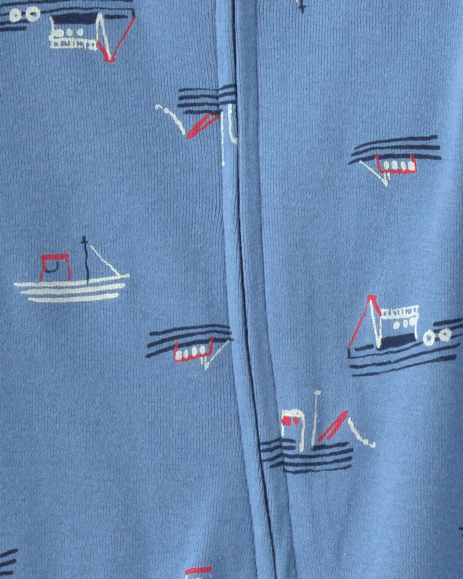 Carter's Set 2 pijamale Blue Navy Boat foto