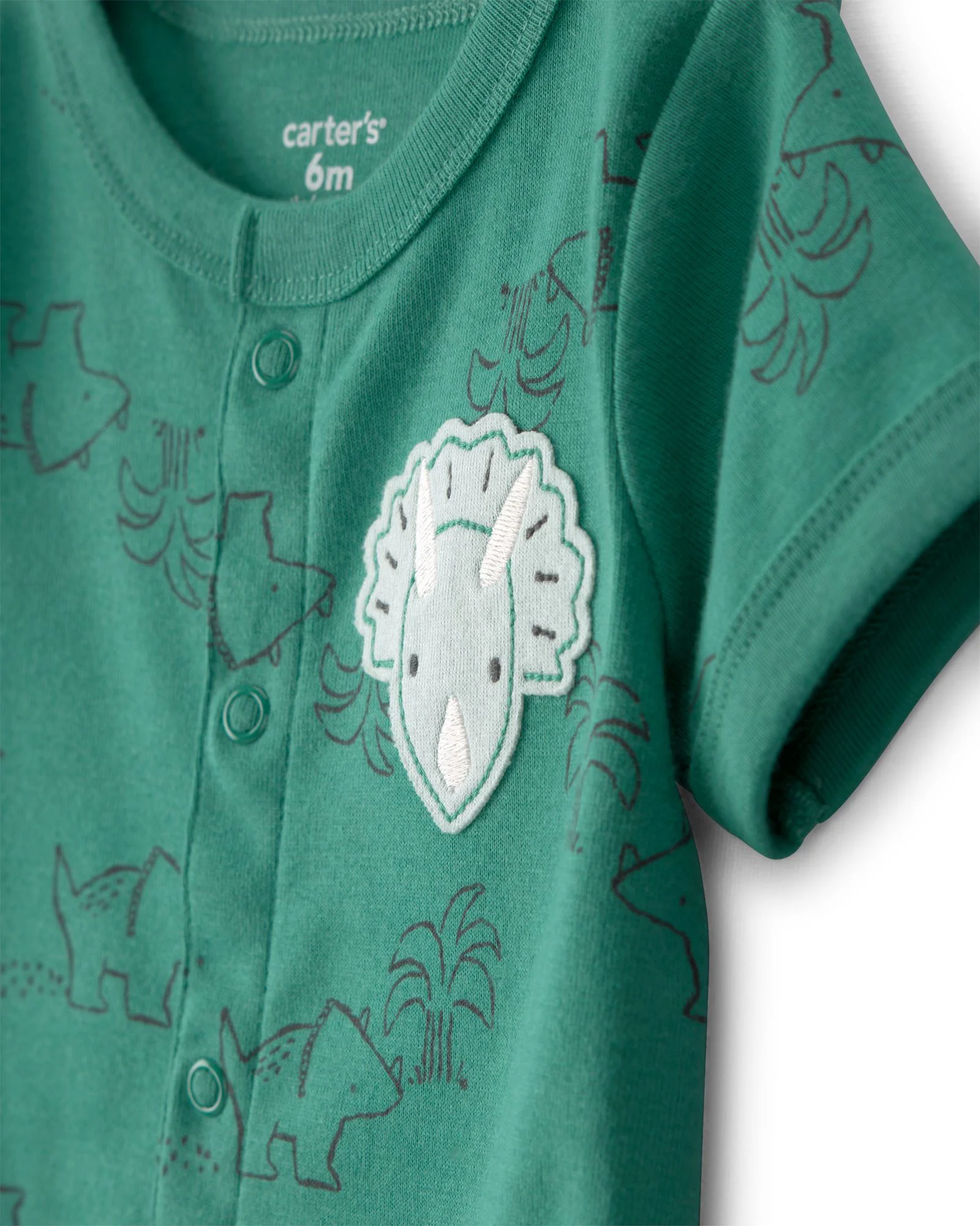 Carter's Короткий комбинезон Green Dino foto
