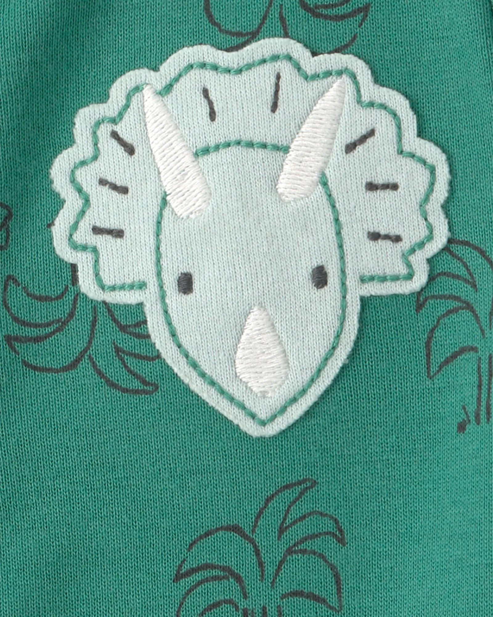 Carter's Короткий комбинезон Green Dino foto