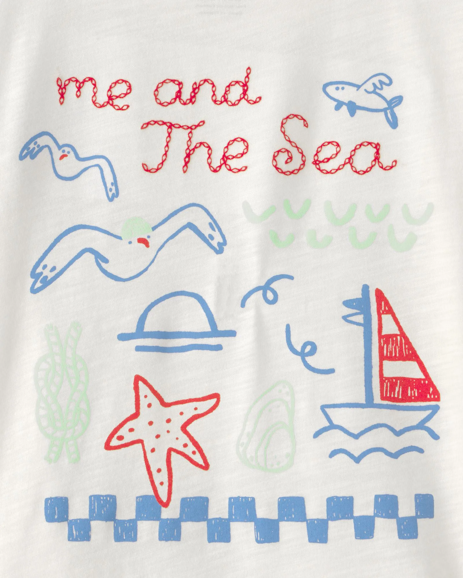 Carter's Tricou Cream Ahoy foto