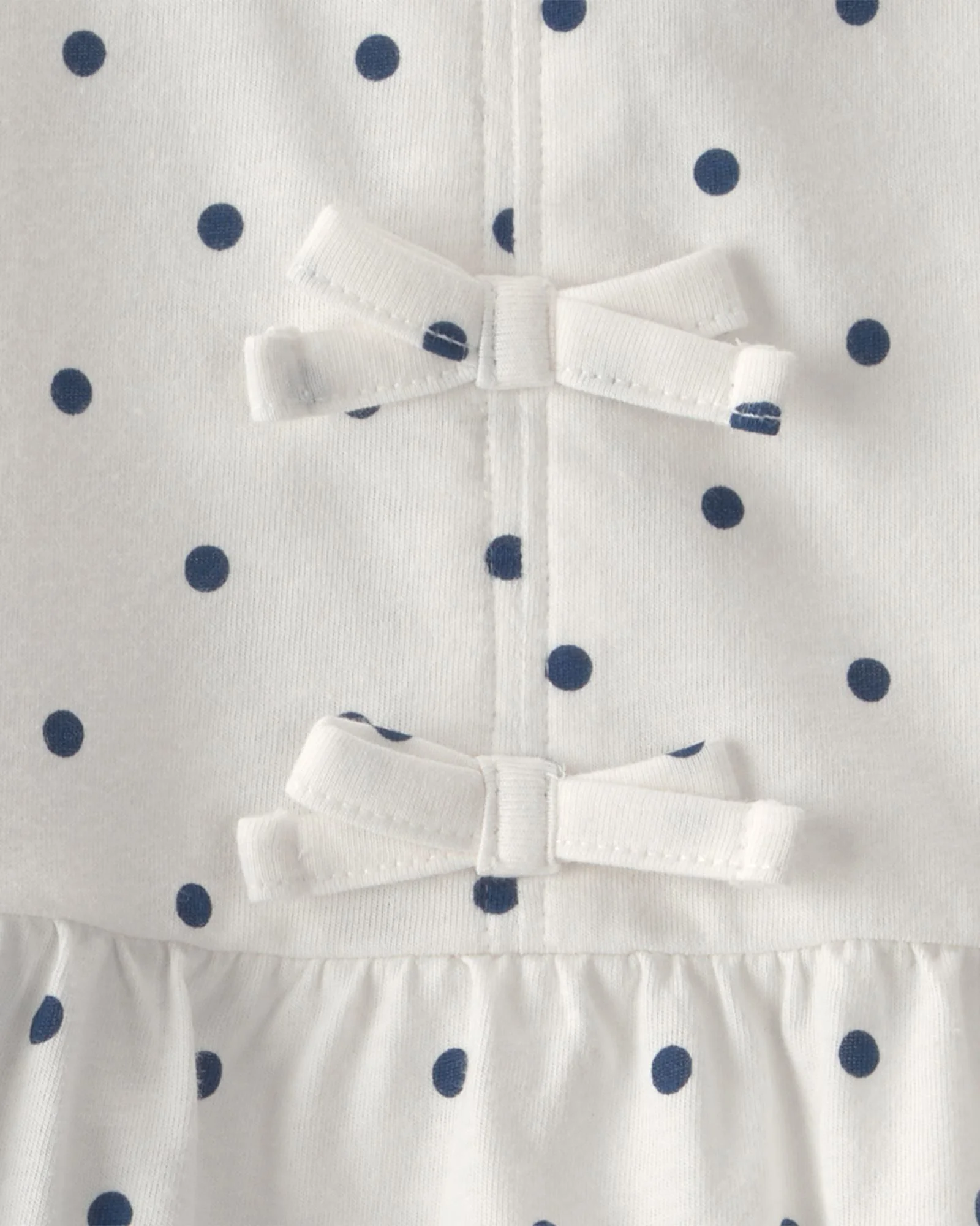 Carter's Set 2 piese White Dots - tricou si pantaloni scurti foto