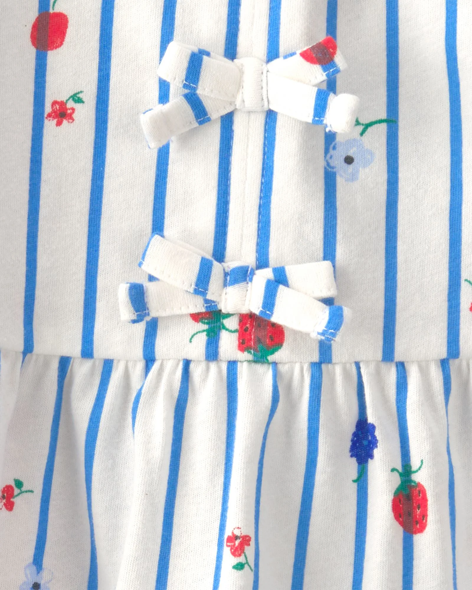 Carter's Комплект 2 в 1 Berry Stripe - футболка и шорты foto