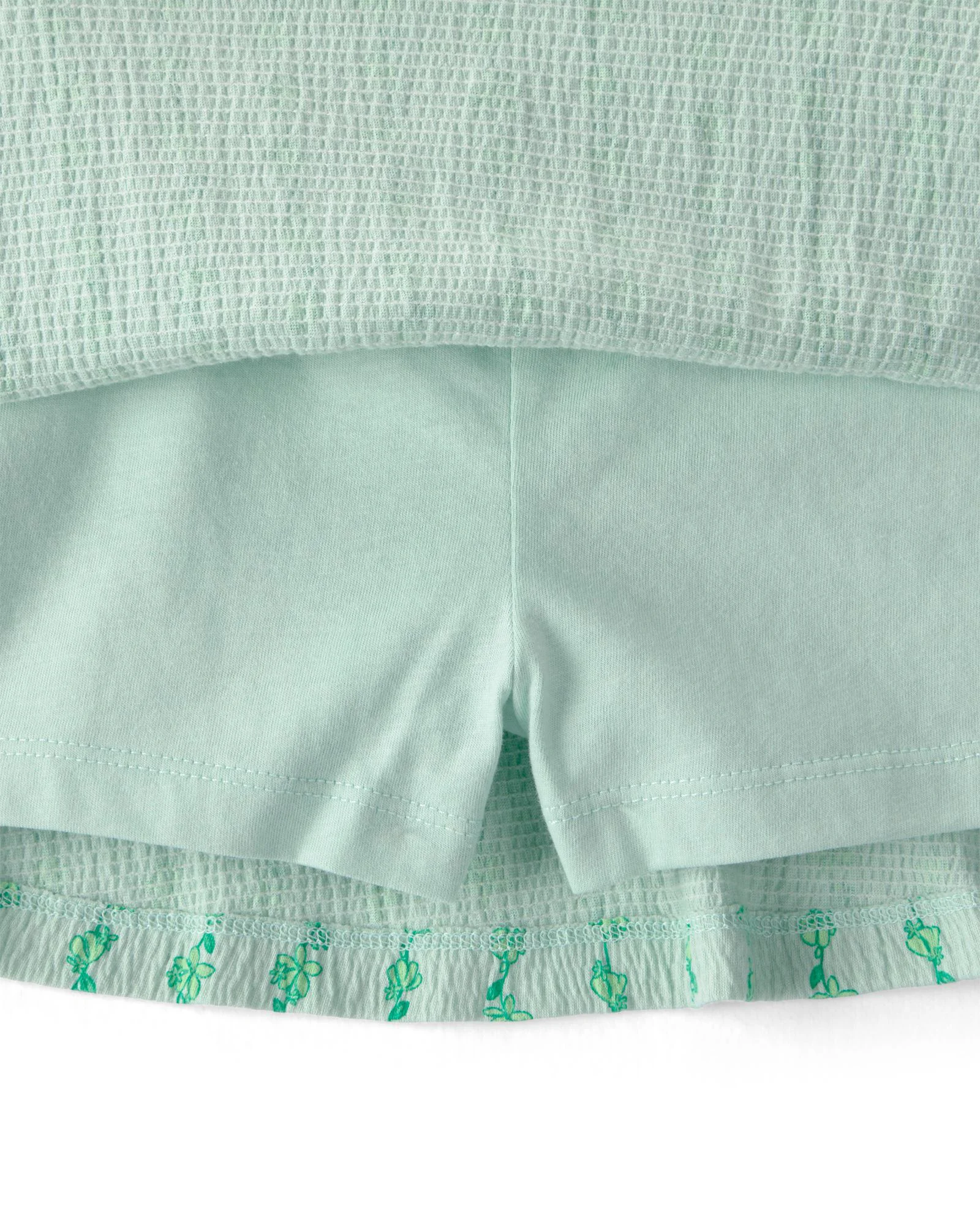 Carter's Set 2 piese Green Vine - tricou si skort foto