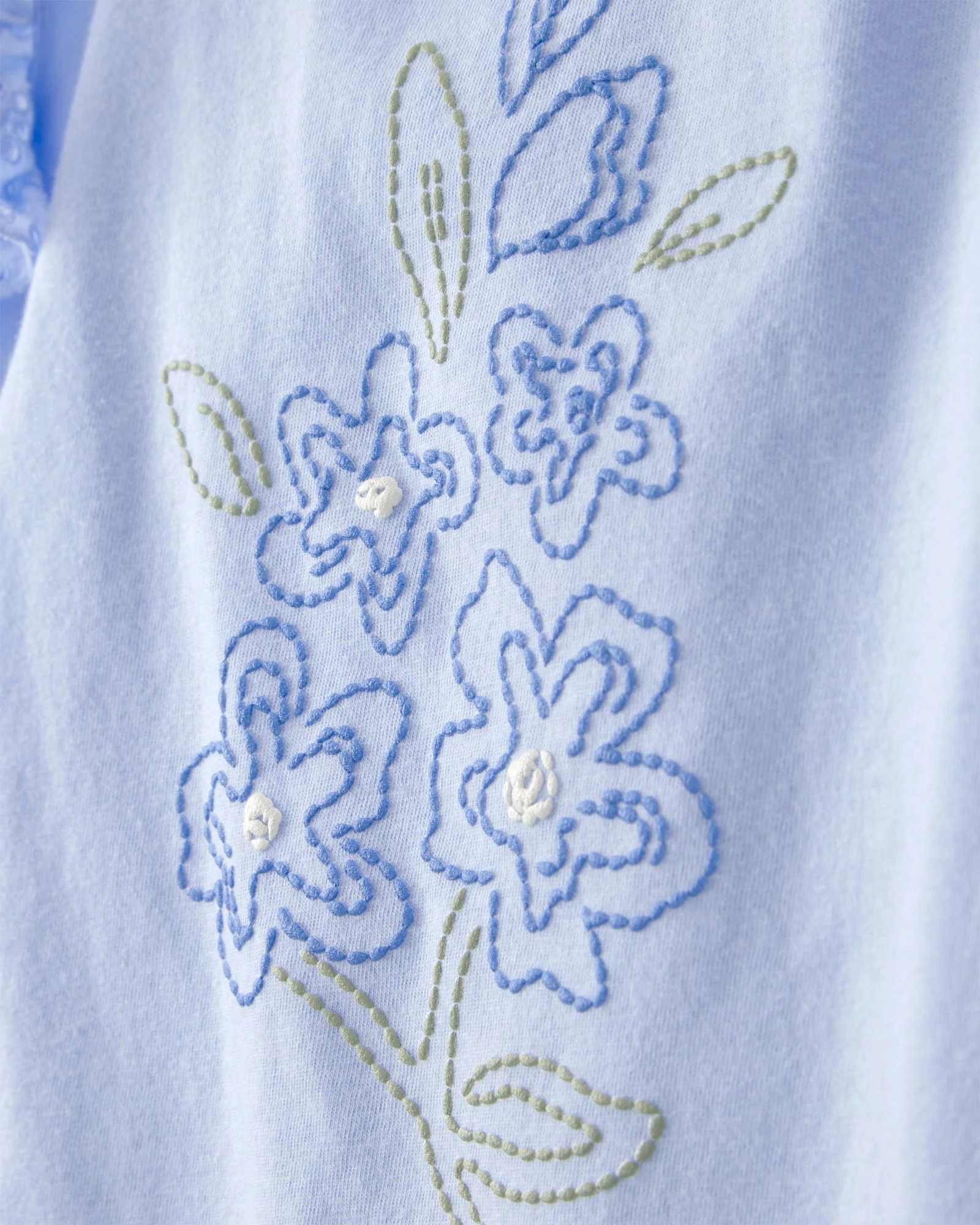 Carter's Комплект 2 в 1 Blue Flower - футболка и юбка-шорты foto