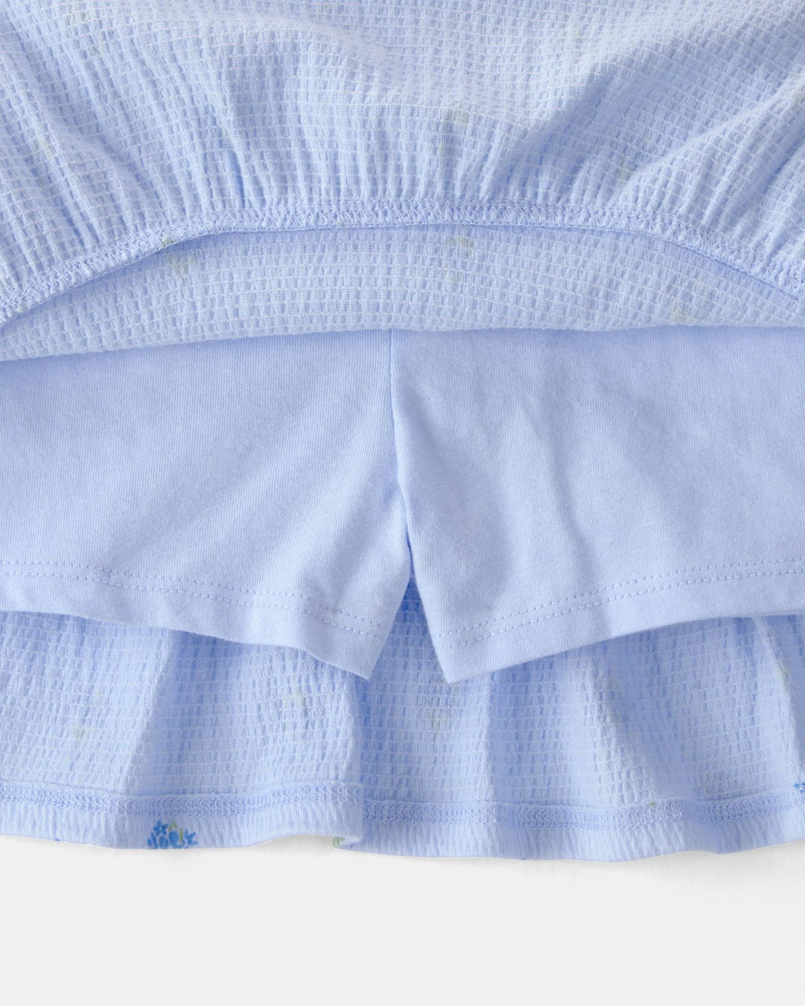 Carter's Комплект 2 в 1 Blue Flower - футболка и юбка-шорты foto
