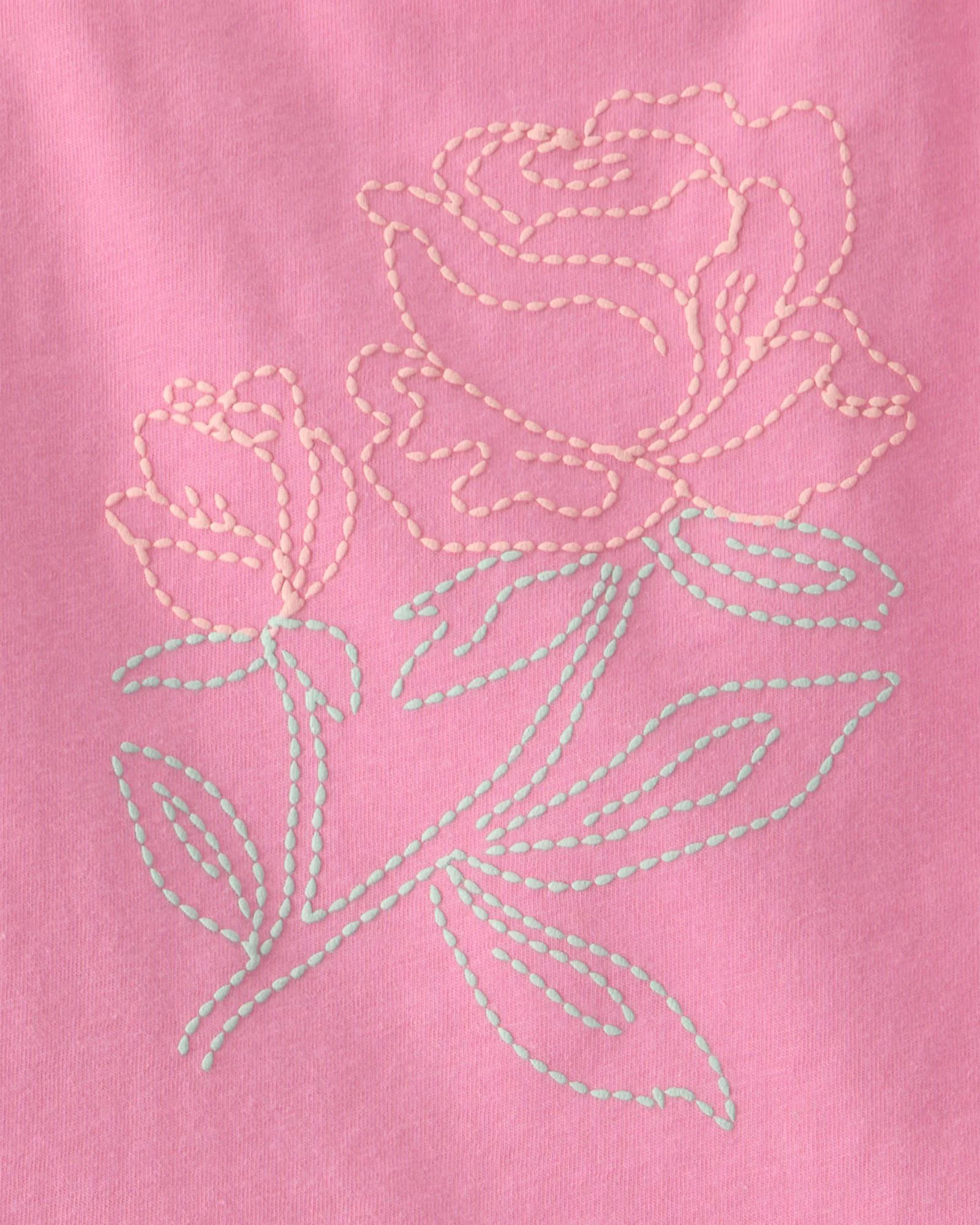 Carter's Set 2 piese Pink Flower - tricou si skort foto
