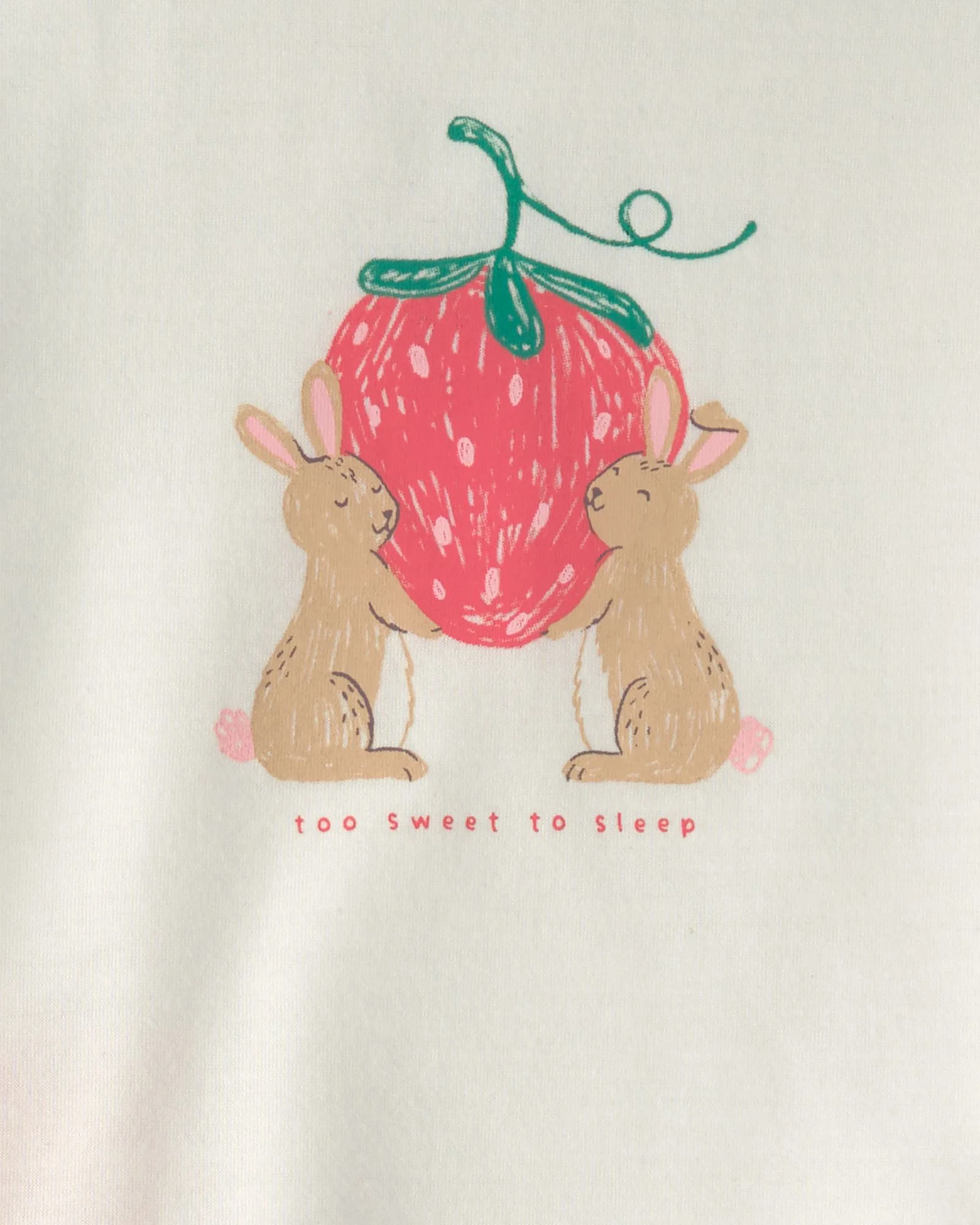 Carter's Pijama Pink Bunny Strawberry foto