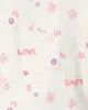 Carter's Tricou din bumbac Ivory Love foto